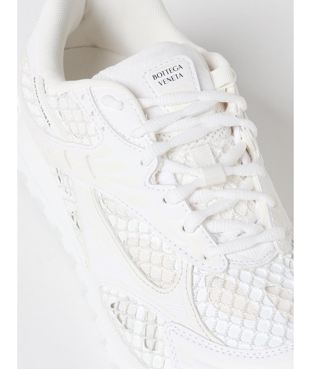 BOTTEGA VENETA Белые текстильные кроссовки, фото 4