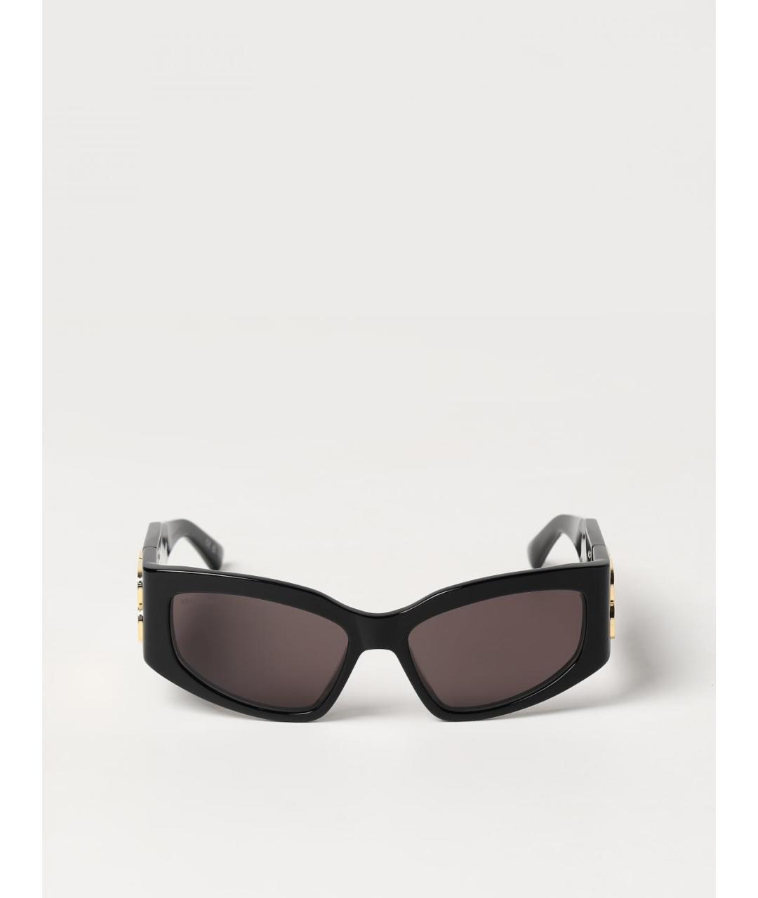 BALENCIAGA Черные пластиковые солнцезащитные очки, фото 4