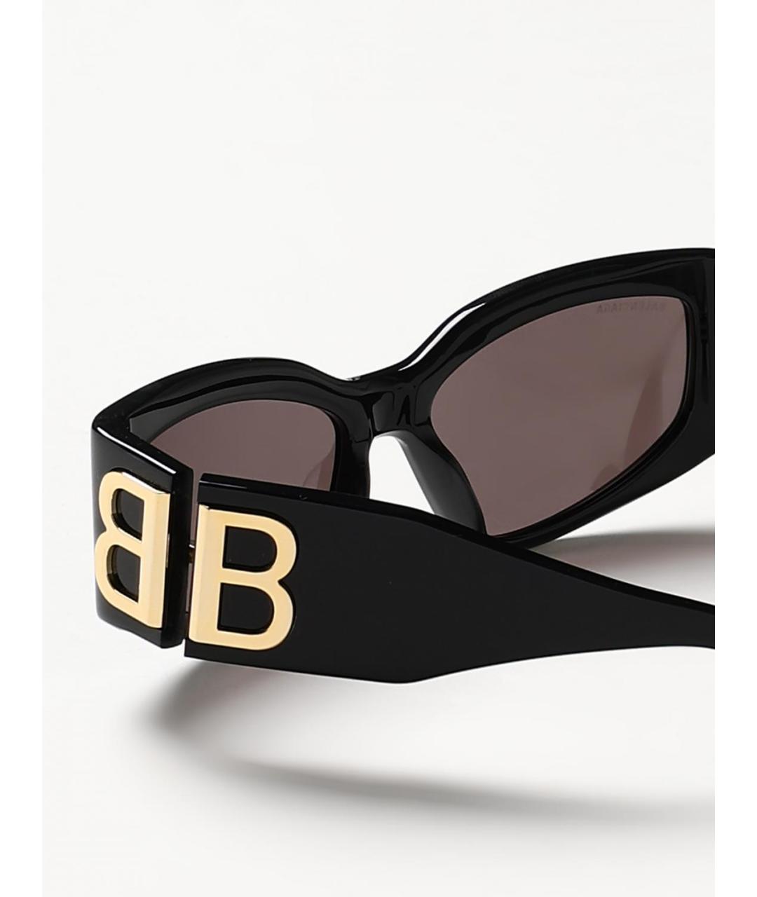 BALENCIAGA Черные пластиковые солнцезащитные очки, фото 6
