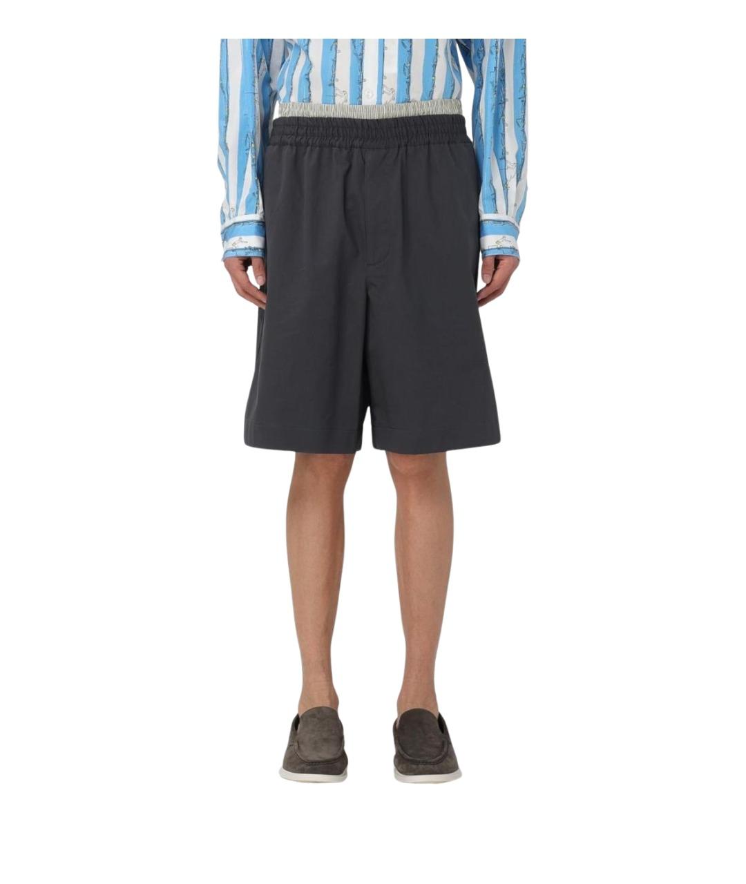 BOTTEGA VENETA Серые хлопковые шорты, фото 1