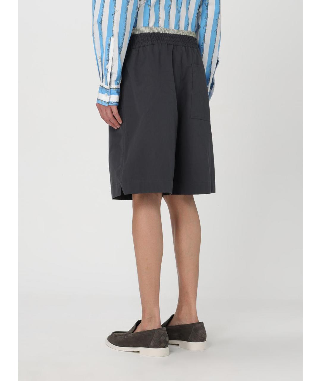 BOTTEGA VENETA Серые хлопковые шорты, фото 3