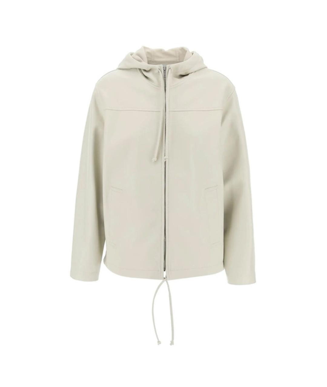 BOTTEGA VENETA Бежевая кожаная куртка, фото 1