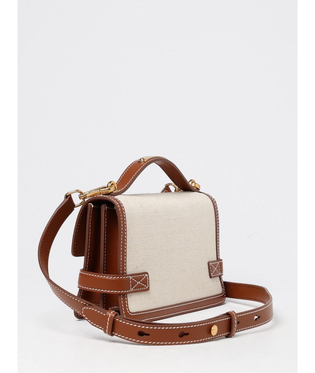 BALMAIN Бежевая хлопковая сумка с короткими ручками, фото 2