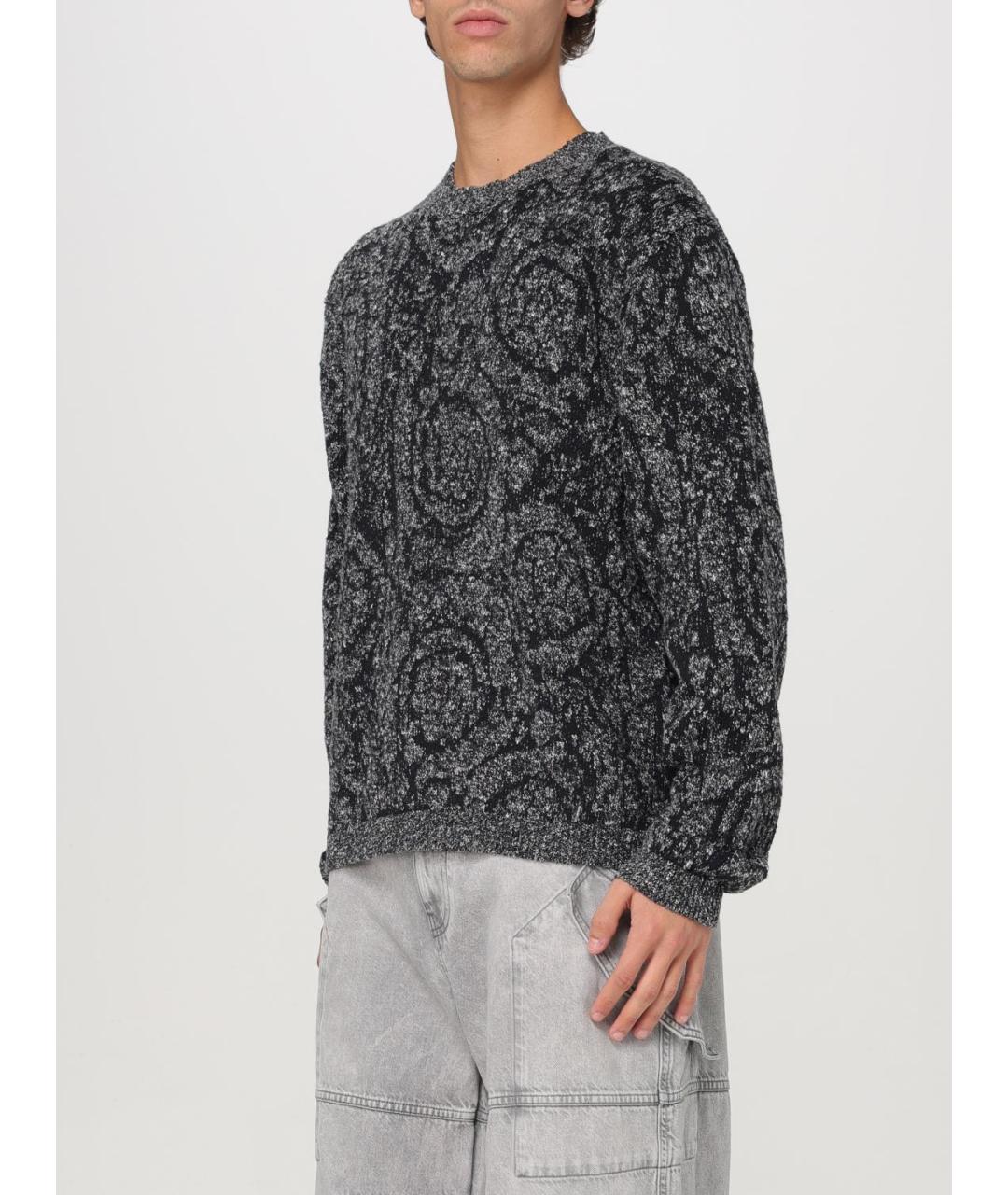 VERSACE Серый хлопковый джемпер / свитер, фото 5