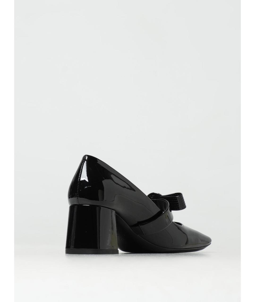 VERSACE Черные туфли из лакированной кожи, фото 3