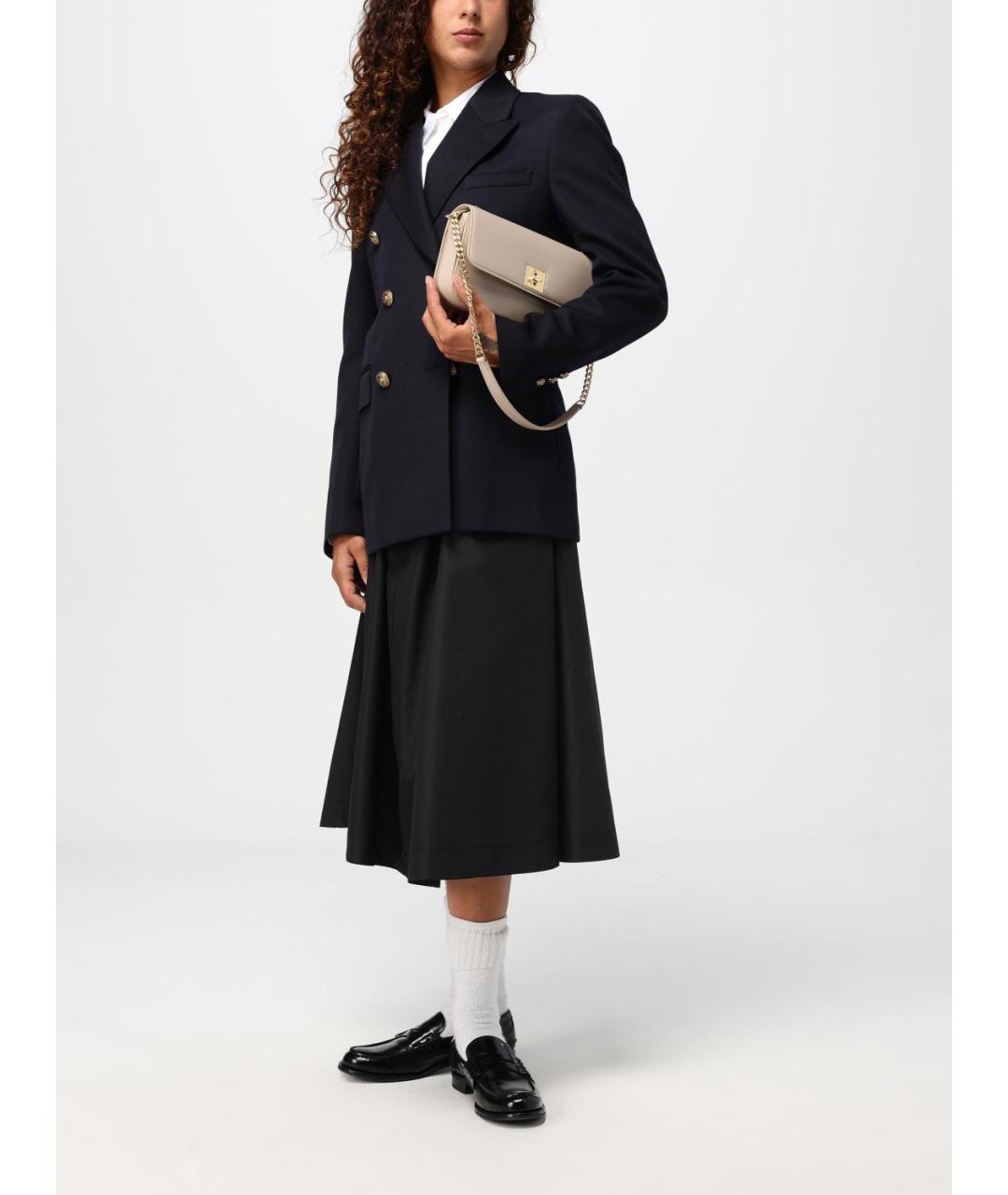 GOLDEN GOOSE DELUXE BRAND Бежевая кожаная сумка через плечо, фото 2