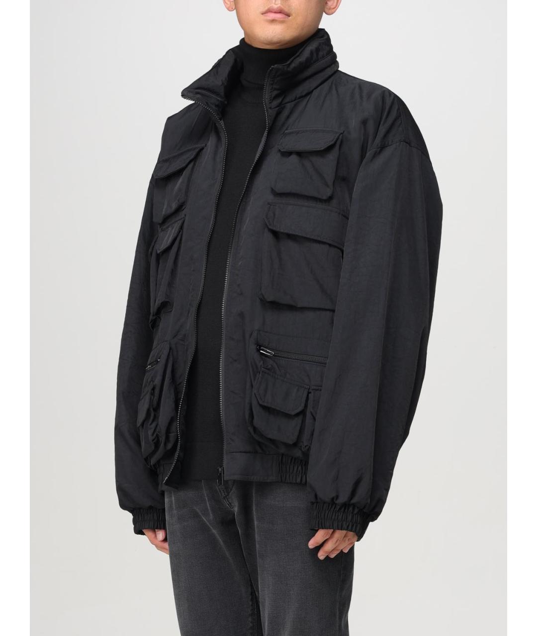 GOLDEN GOOSE DELUXE BRAND Черная полиамидовая куртка, фото 3