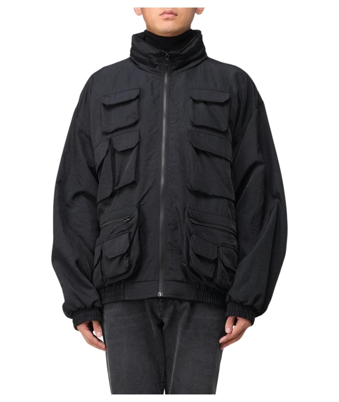 GOLDEN GOOSE DELUXE BRAND Черная полиамидовая куртка, фото 1