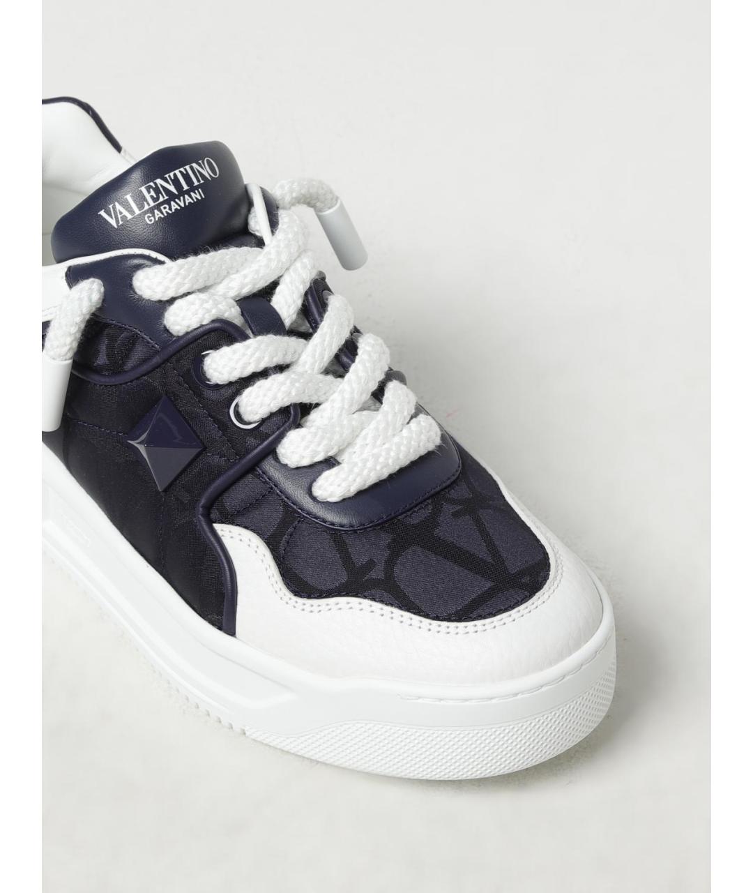 VALENTINO Мульти текстильные низкие кроссовки / кеды, фото 4