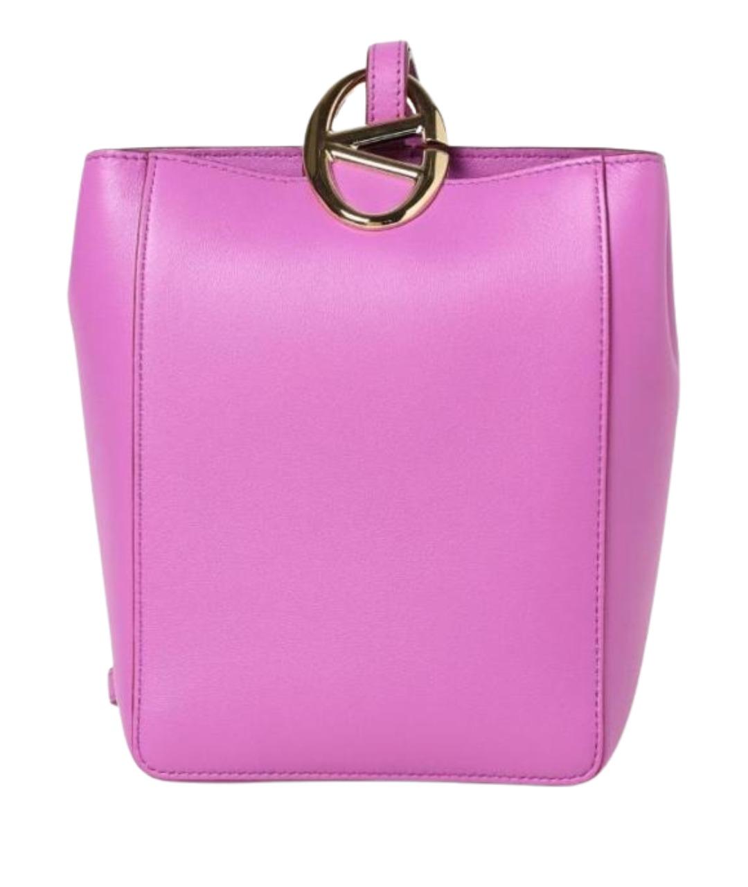 VALENTINO Фуксия кожаная сумка через плечо, фото 1