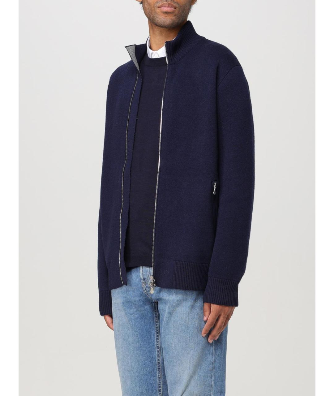 BRUNELLO CUCINELLI Темно-синий кардиган, фото 4