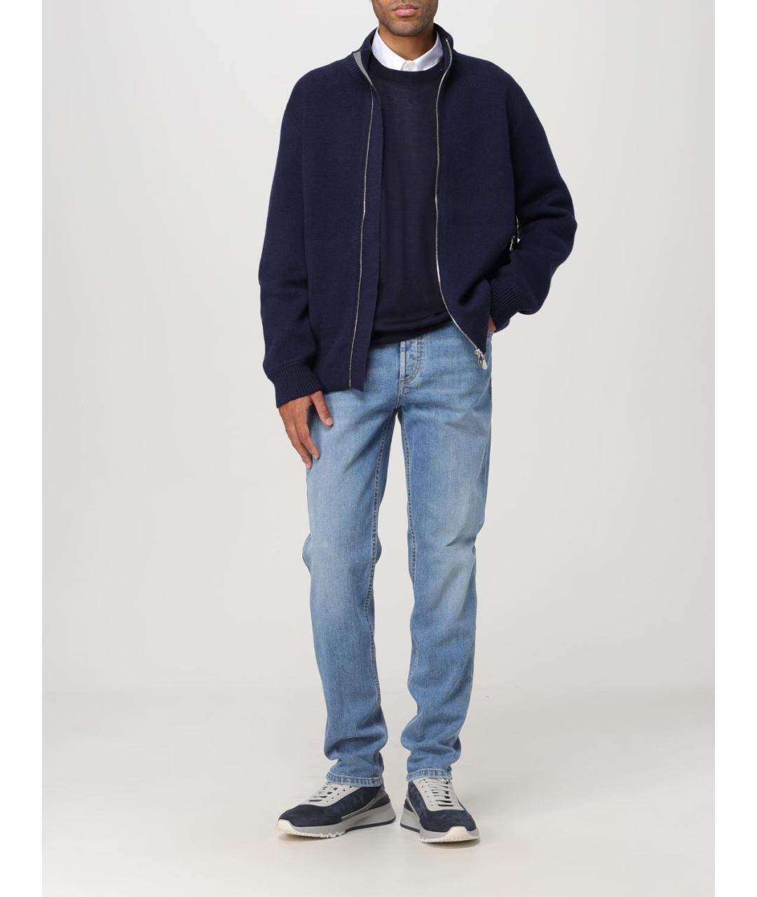 BRUNELLO CUCINELLI Темно-синий кардиган, фото 2