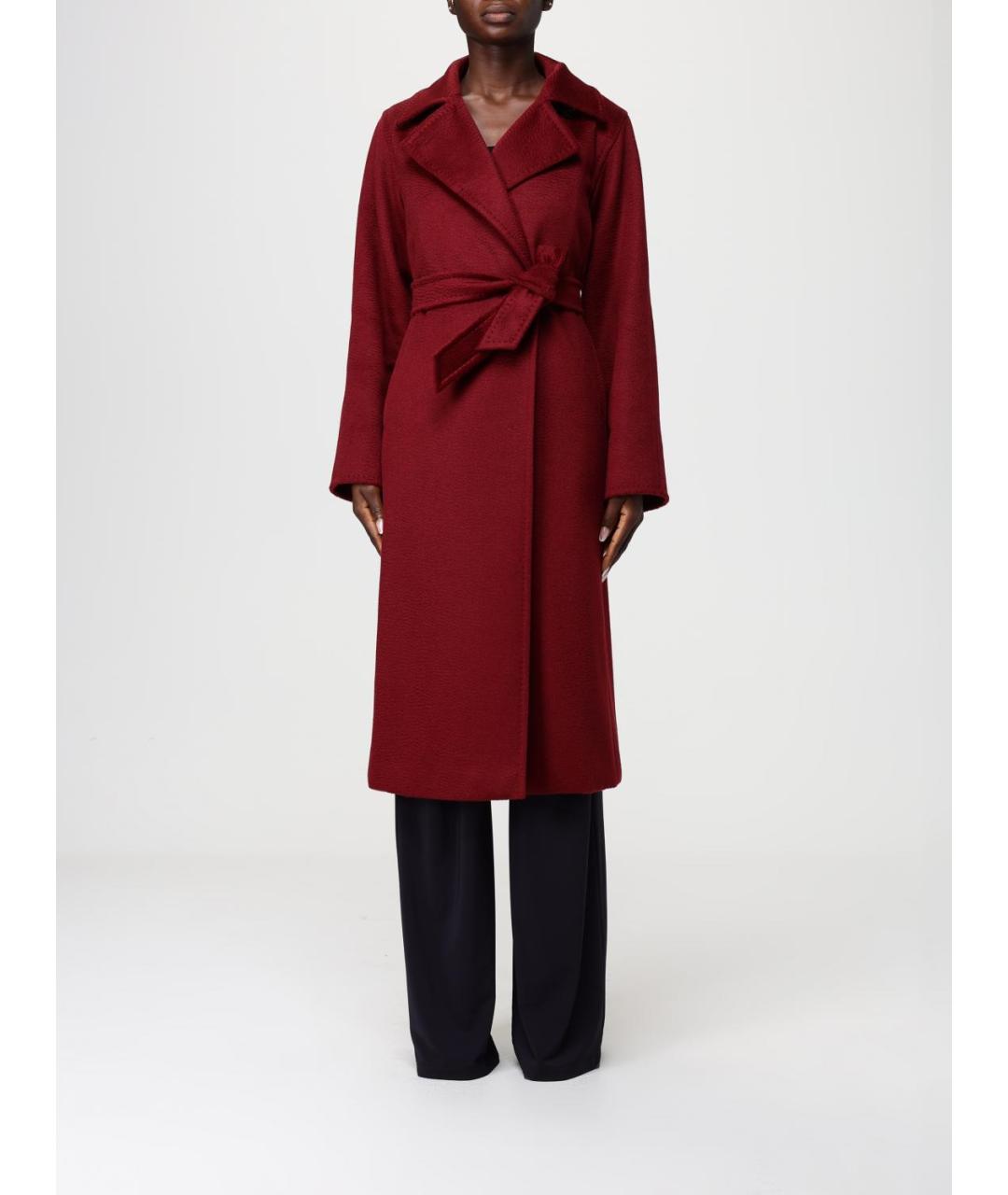 MAX MARA Красное шерстяное пальто, фото 6