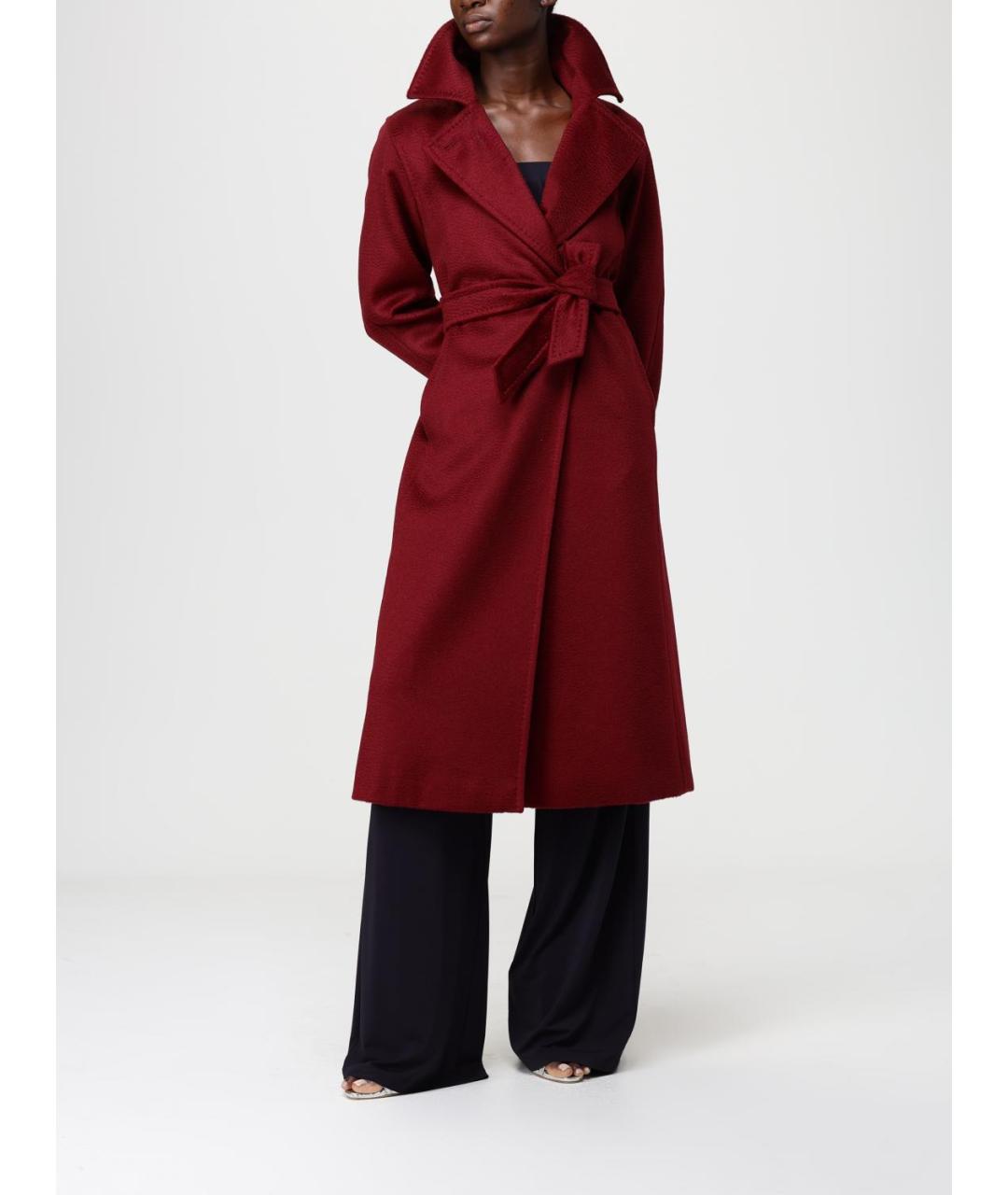 MAX MARA Красное шерстяное пальто, фото 2