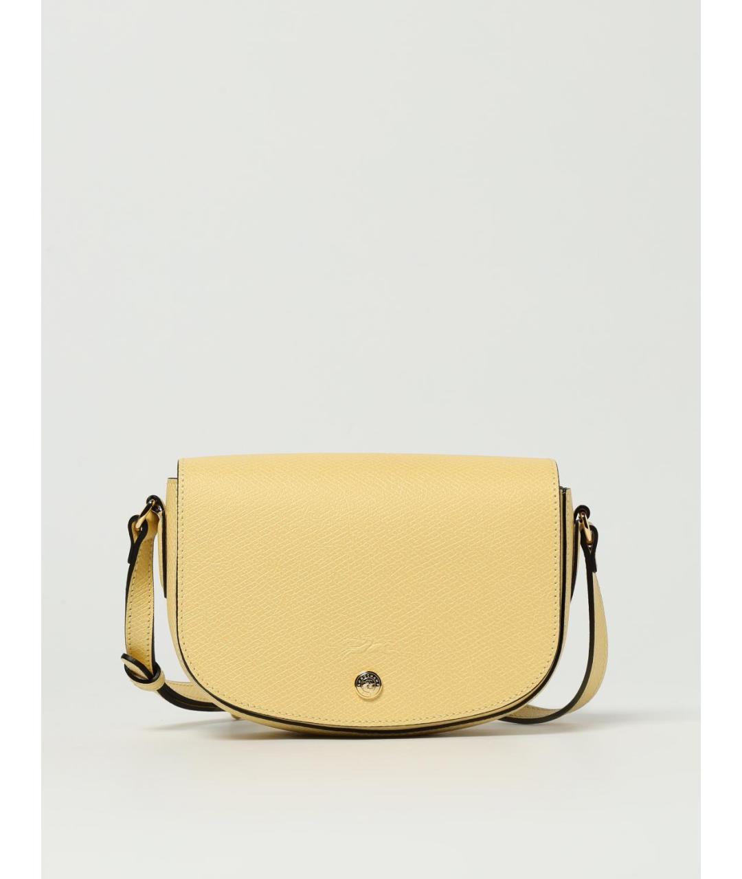 LONGCHAMP Желтая кожаная сумка через плечо, фото 4