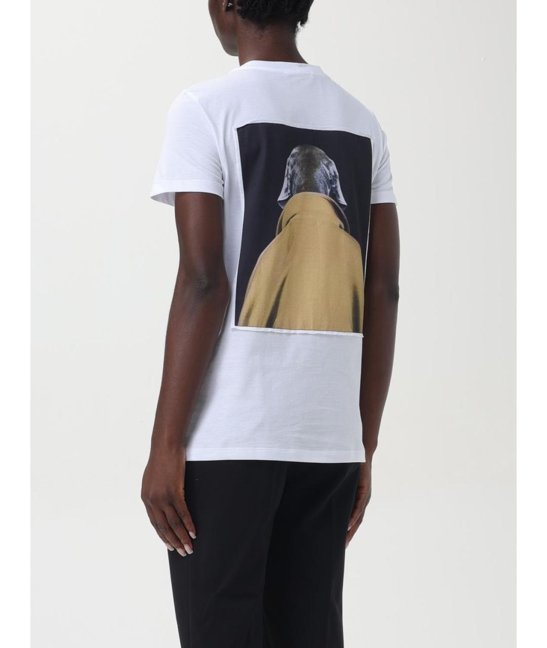 MAX MARA Белая хлопковая футболка, фото 3