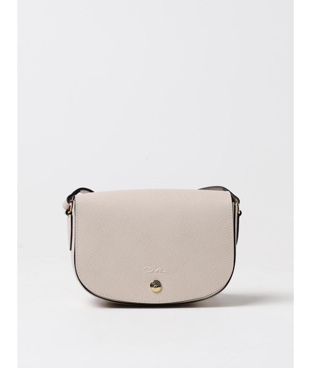 LONGCHAMP Бежевая кожаная сумка через плечо, фото 4