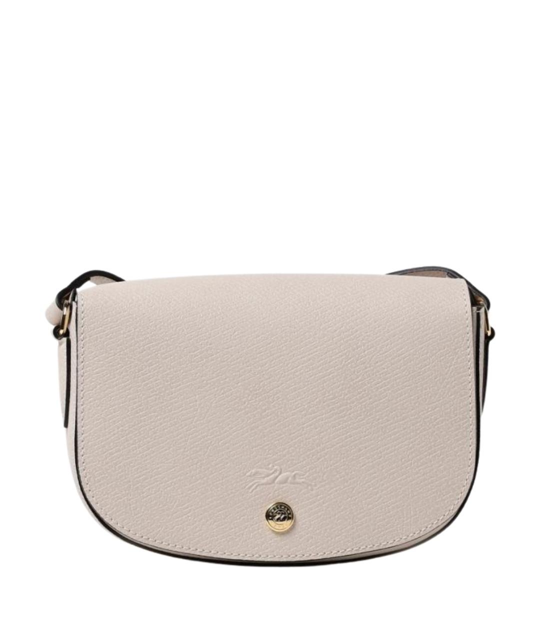 LONGCHAMP Бежевая кожаная сумка через плечо, фото 1