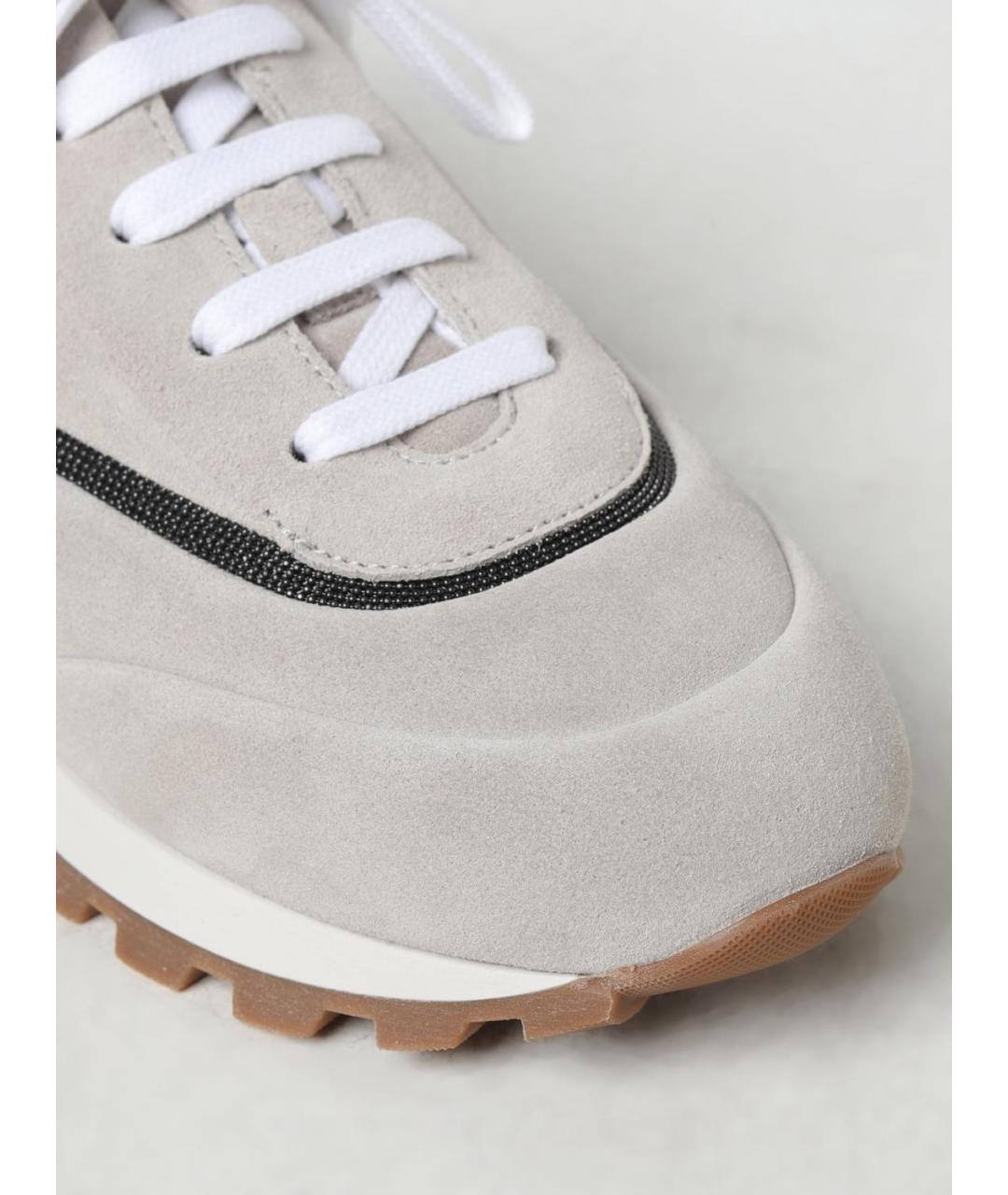 BRUNELLO CUCINELLI Мульти замшевые кроссовки, фото 4