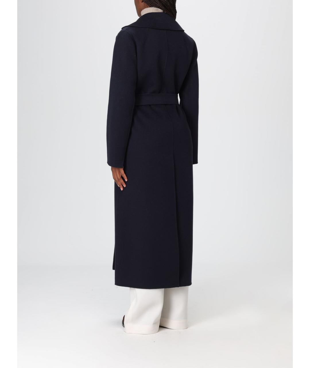 'S MAX MARA Синее шерстяное пальто, фото 3