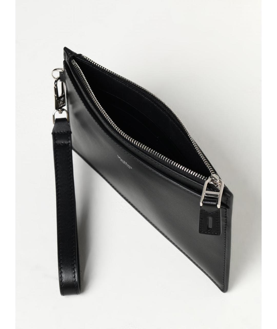 MAX MARA Черный кожаный кошелек, фото 5