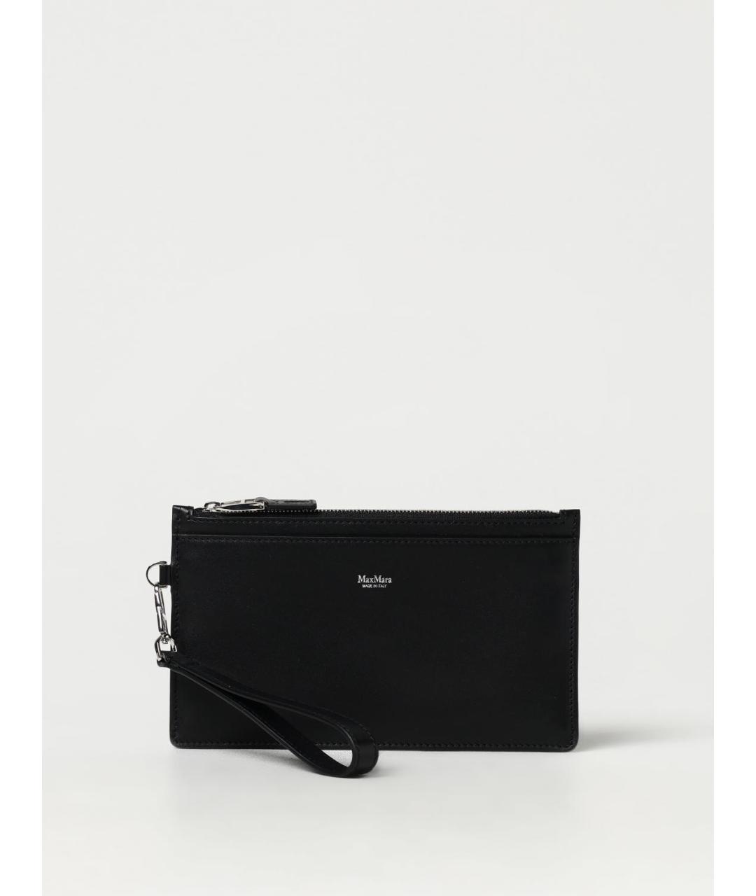 MAX MARA Черный кожаный кошелек, фото 6