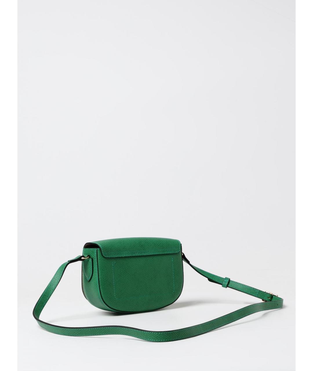 LONGCHAMP Зеленая кожаная сумка через плечо, фото 2