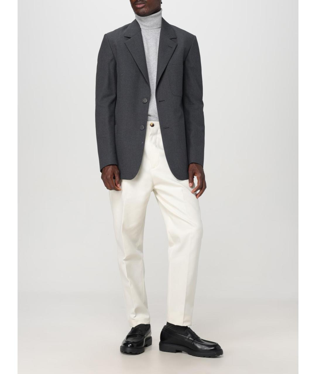 GOLDEN GOOSE DELUXE BRAND Серый шерстяной пиджак, фото 3