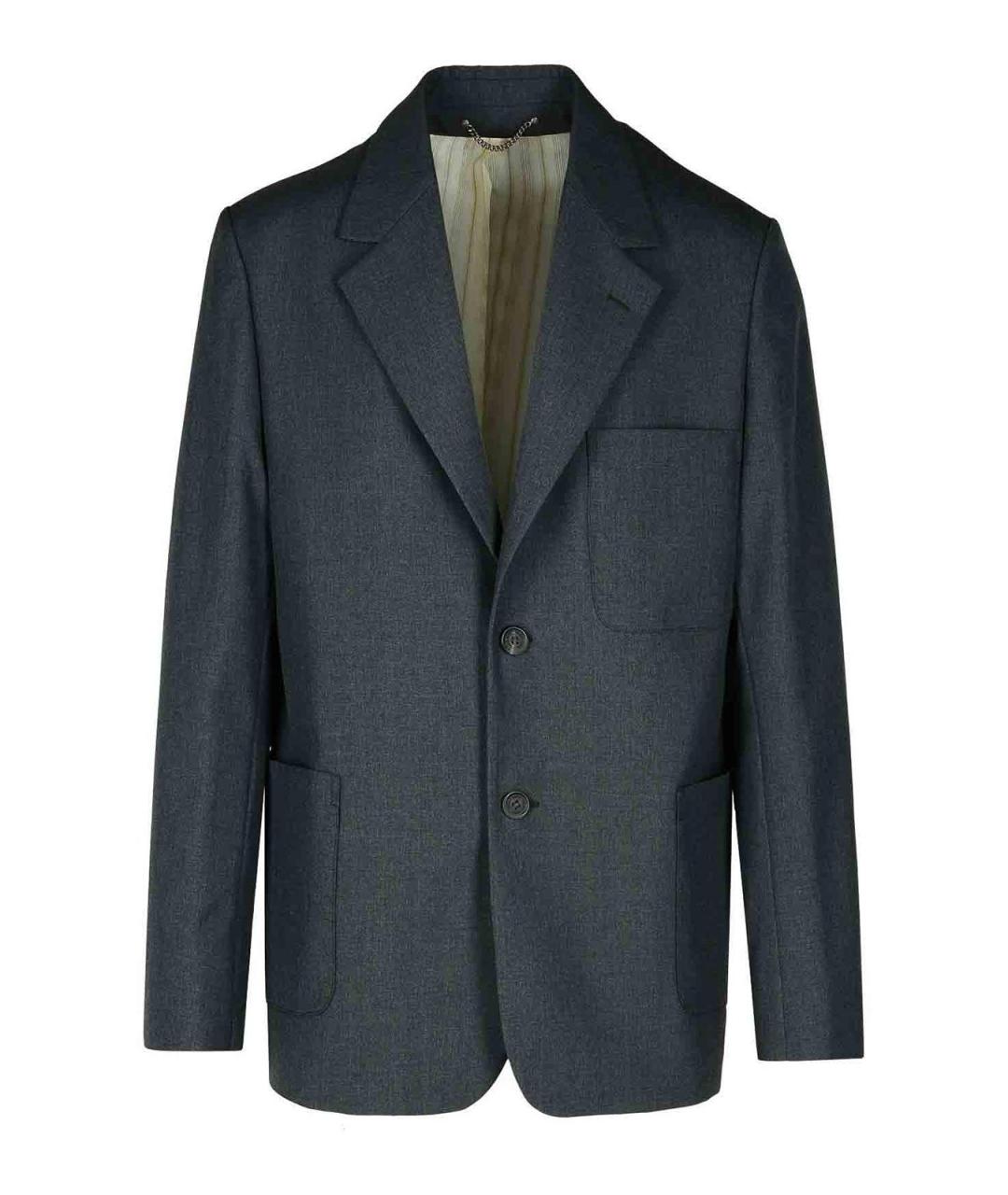 GOLDEN GOOSE DELUXE BRAND Серый шерстяной пиджак, фото 1