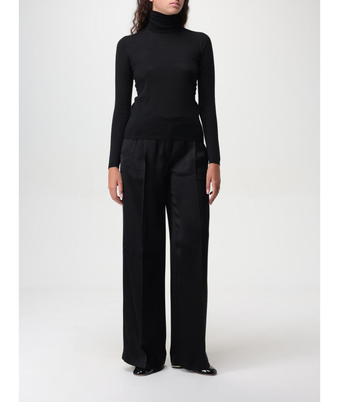 MAX MARA Черная шерстяная водолазка, фото 2