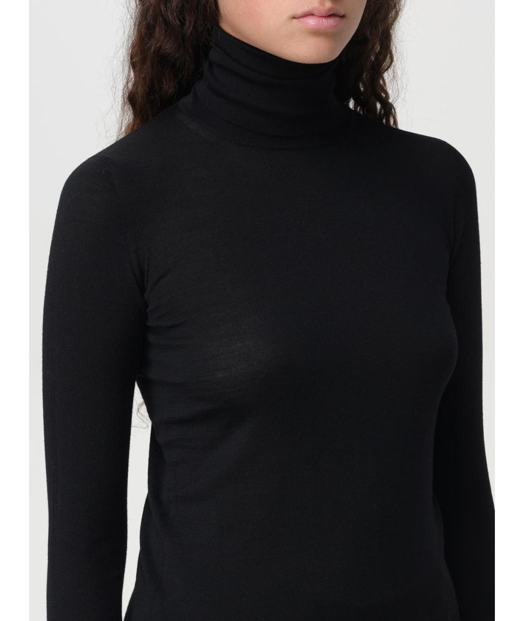 MAX MARA Черная шерстяная водолазка, фото 5