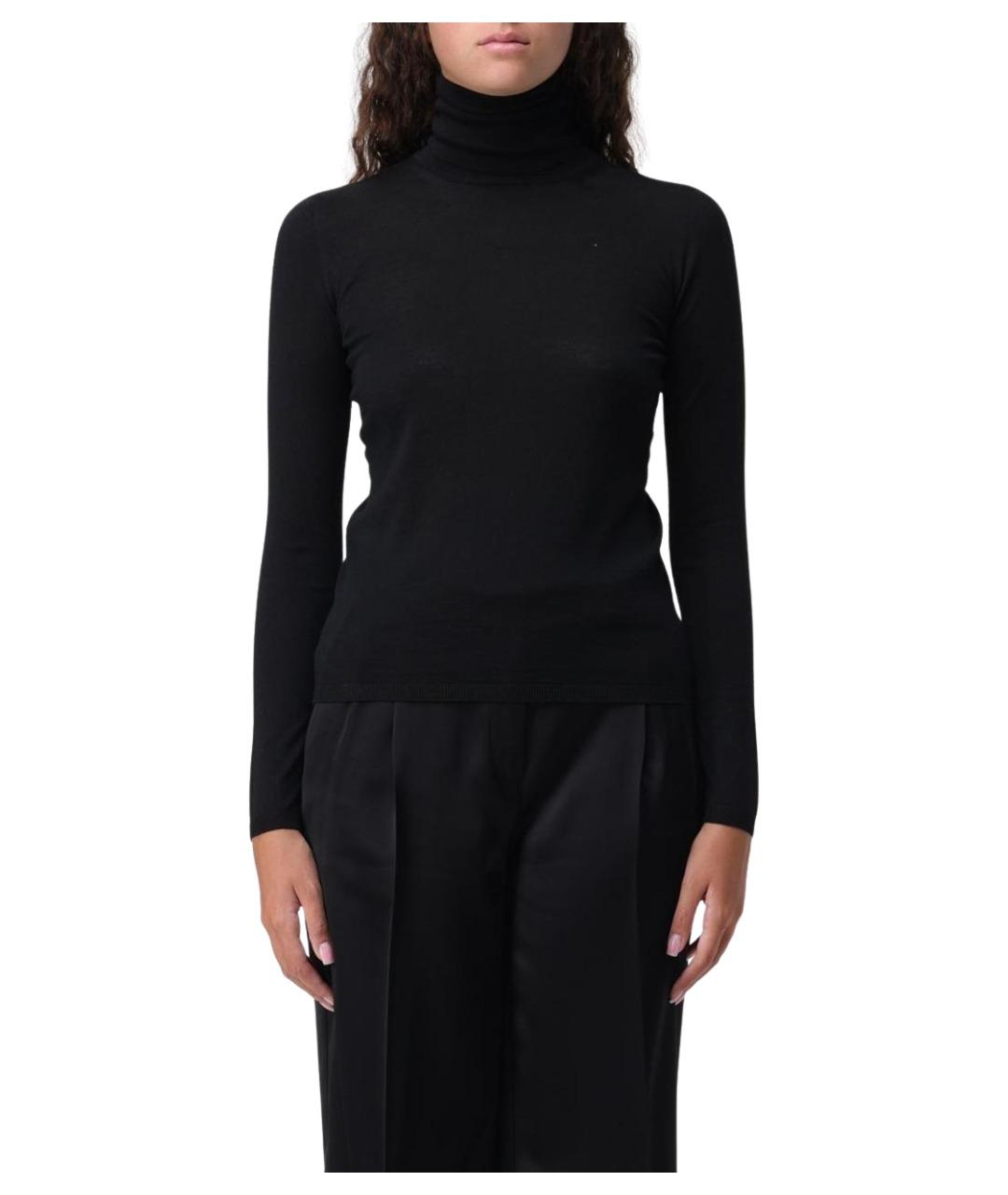 MAX MARA Черная шерстяная водолазка, фото 1