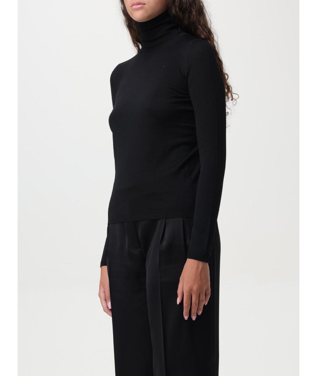 MAX MARA Черная шерстяная водолазка, фото 4