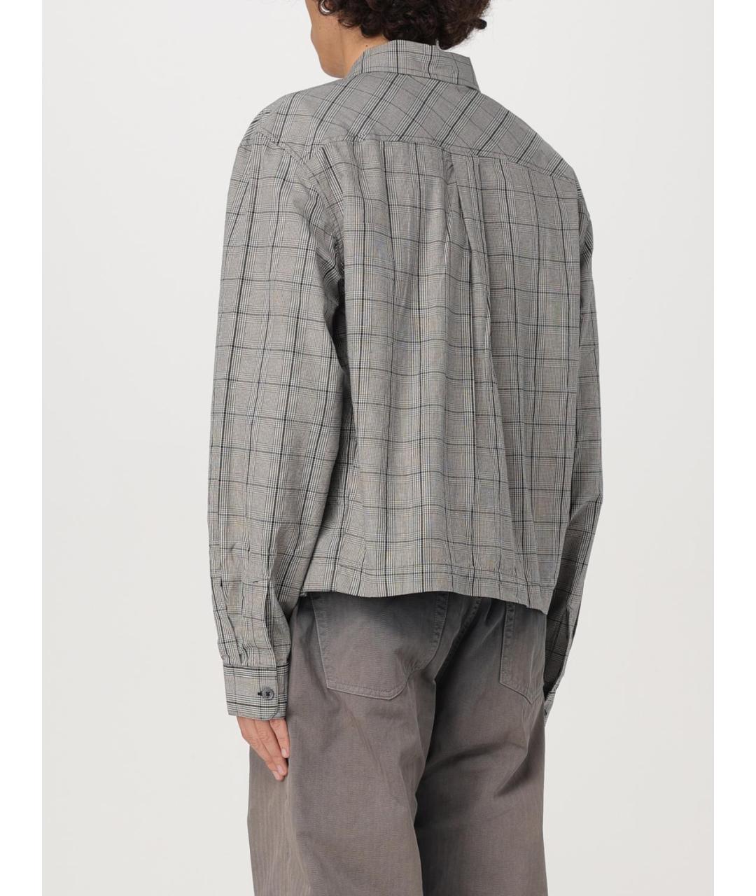 OUR LEGACY Серая хлопковая кэжуал рубашка, фото 3