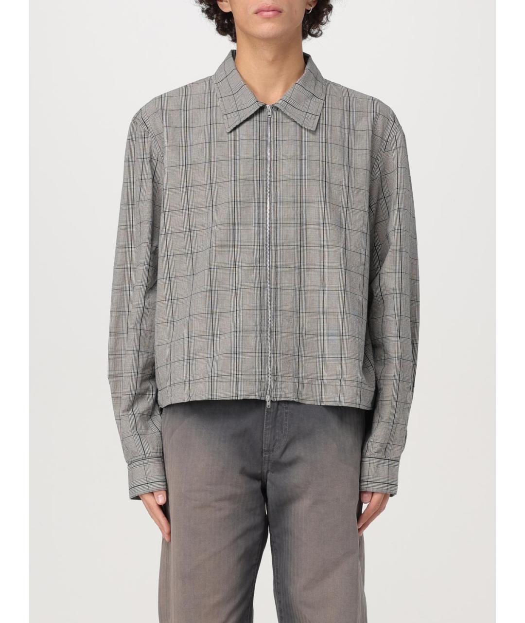 OUR LEGACY Серая хлопковая кэжуал рубашка, фото 6