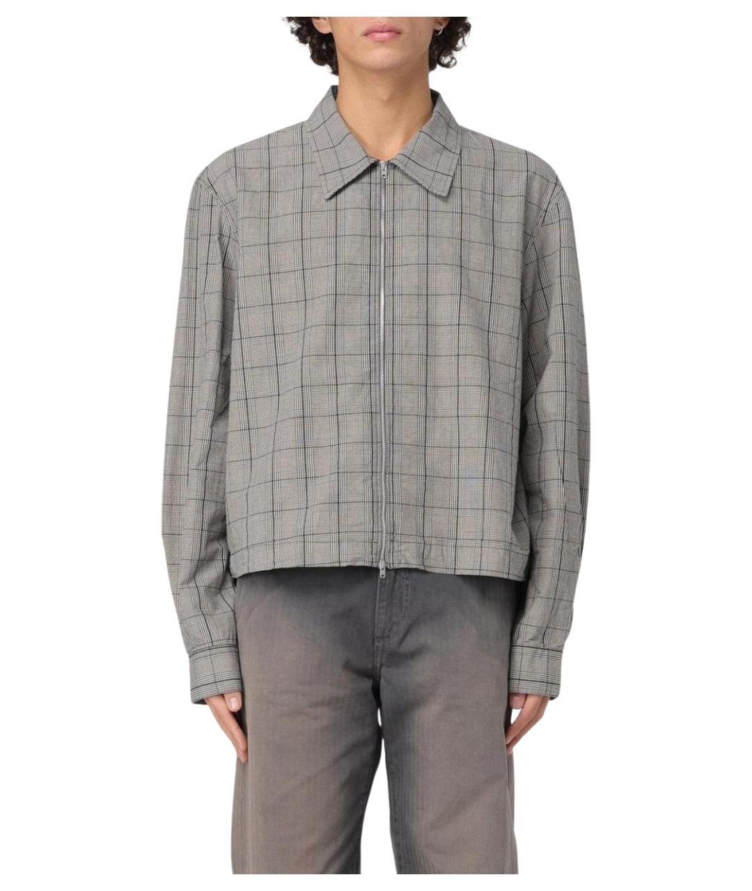 OUR LEGACY Серая хлопковая кэжуал рубашка, фото 1