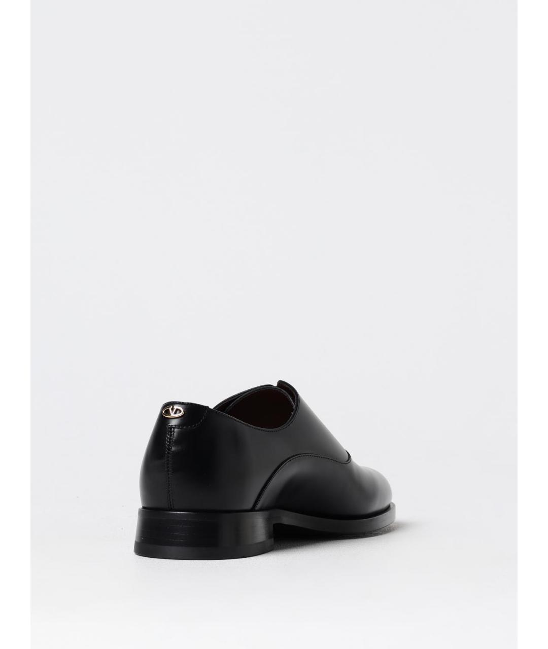 VALENTINO Черные кожаные туфли, фото 3