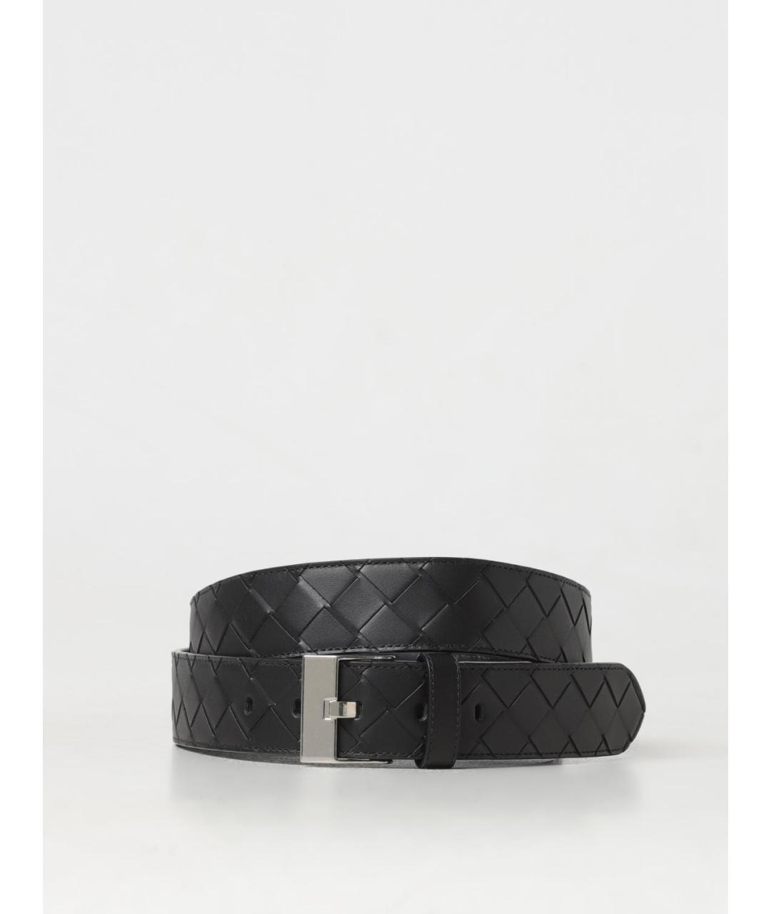 BOTTEGA VENETA Черный кожаный ремень, фото 3
