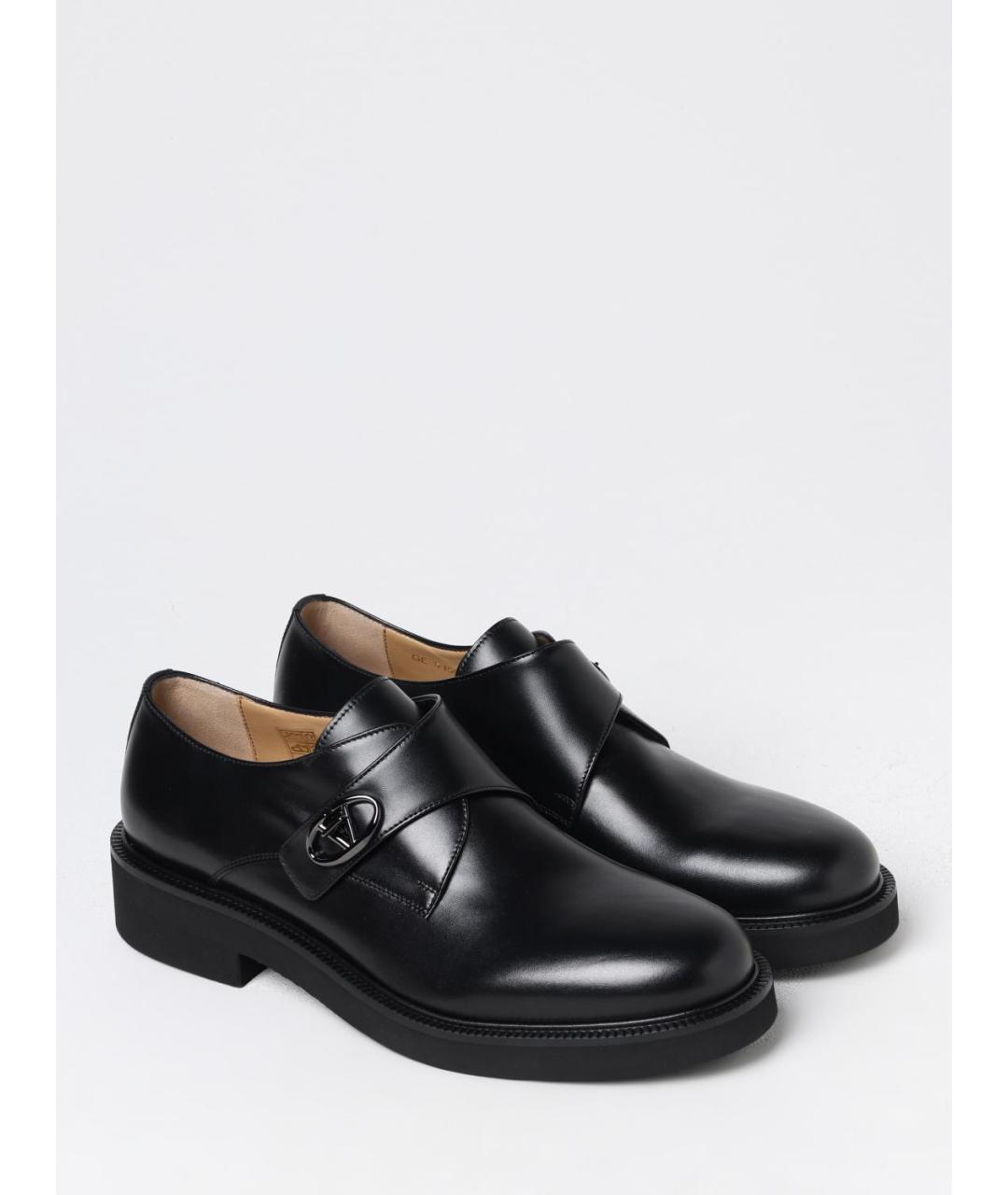 VALENTINO Черные кожаные туфли, фото 2