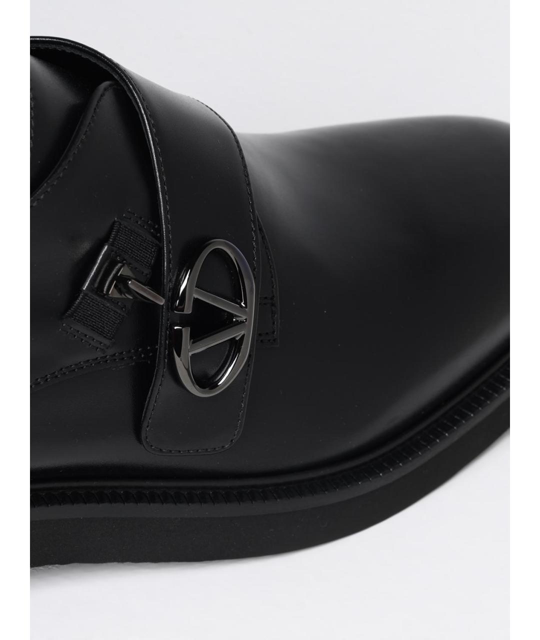 VALENTINO Черные кожаные туфли, фото 4