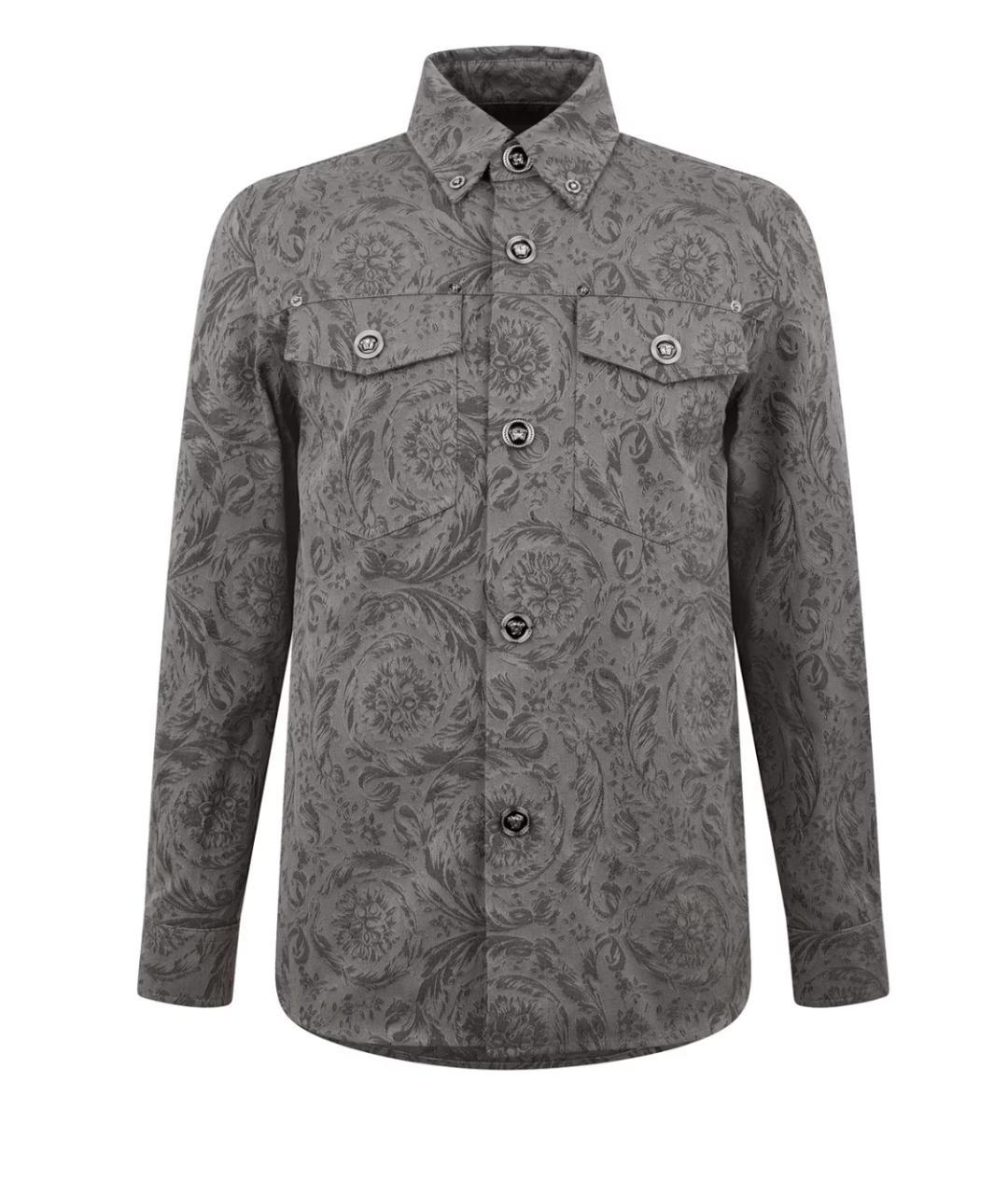 VERSACE Серая хлопковая куртка, фото 1