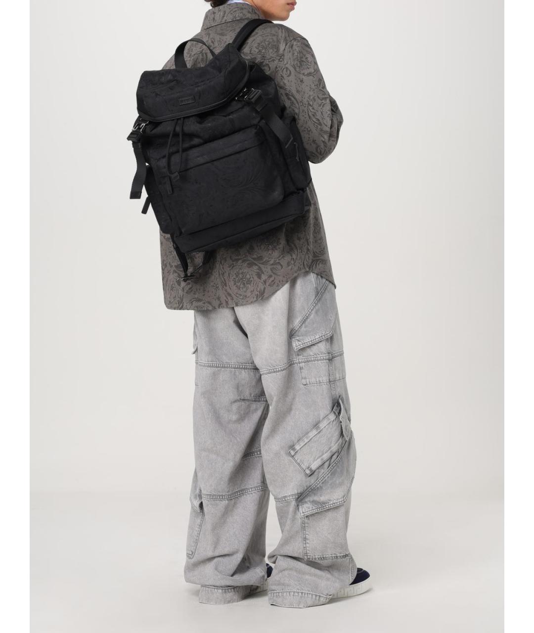 VERSACE Серая хлопковая куртка, фото 3