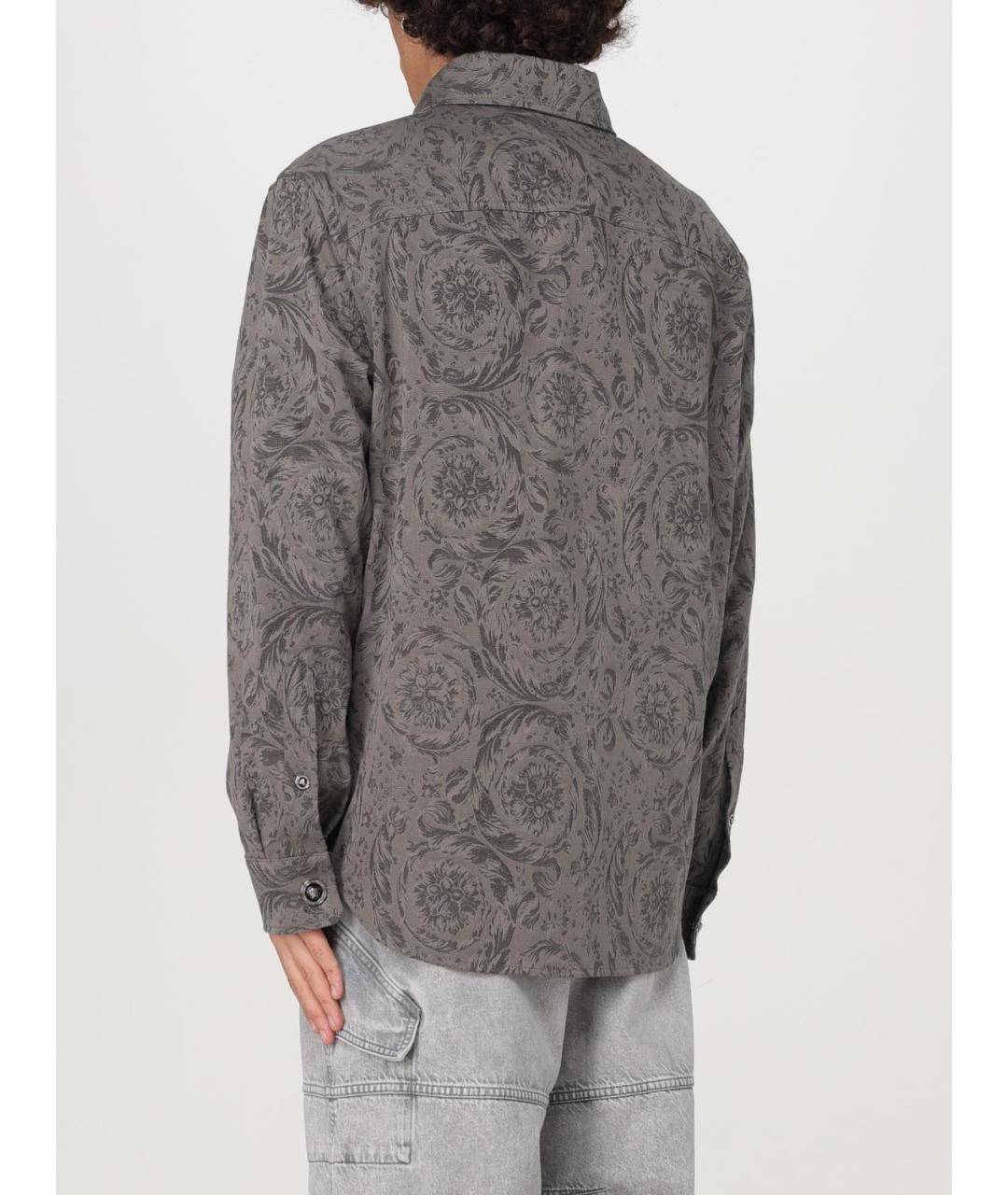 VERSACE Серая хлопковая куртка, фото 4