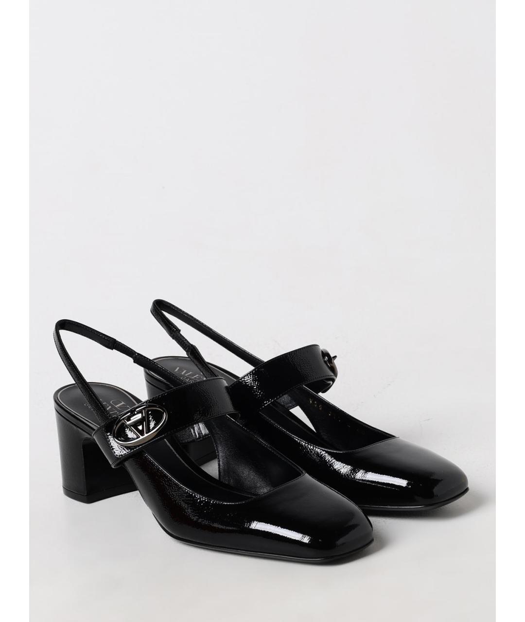VALENTINO Черные кожаные туфли, фото 2