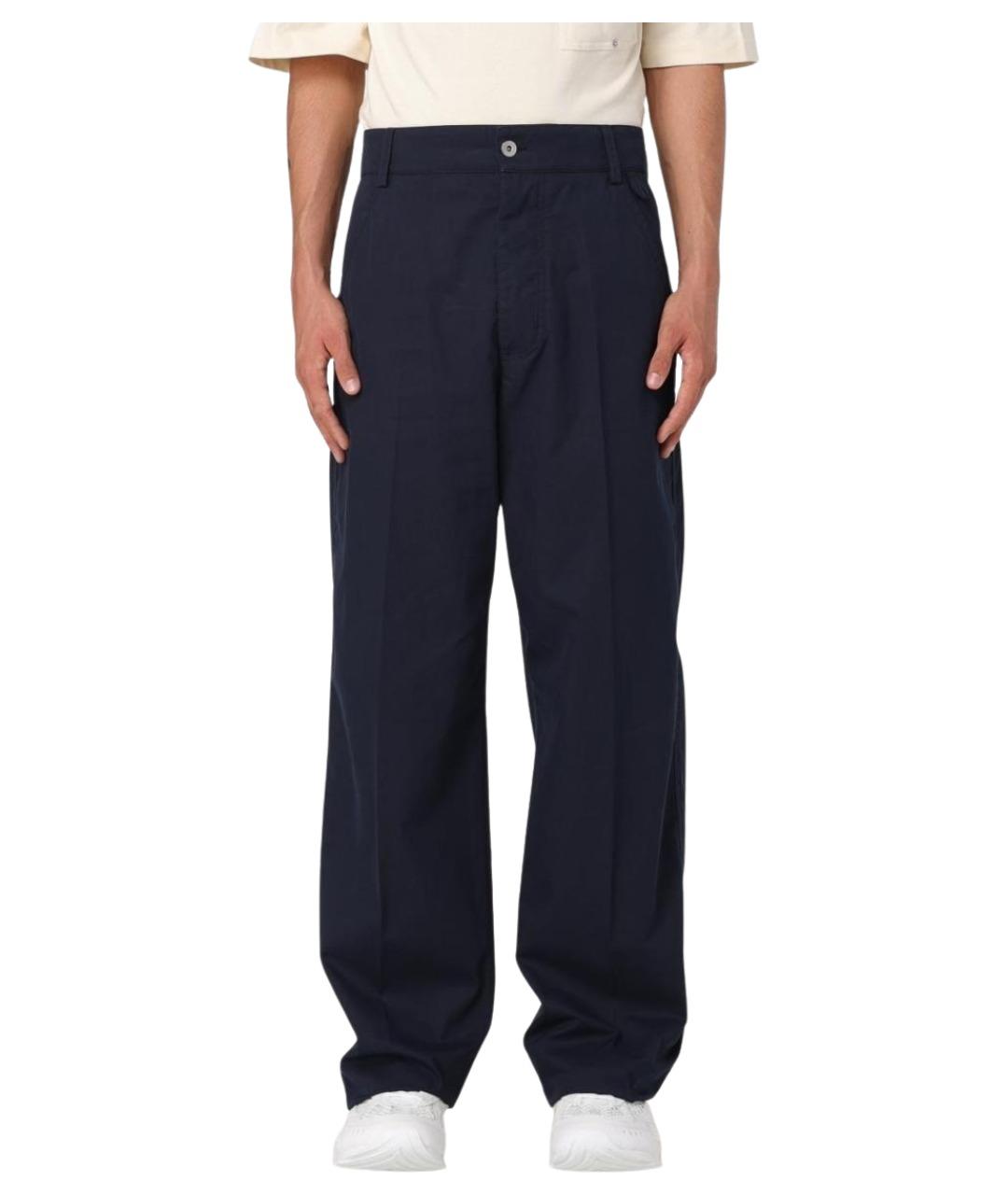 BOTTEGA VENETA Синие повседневные брюки, фото 1