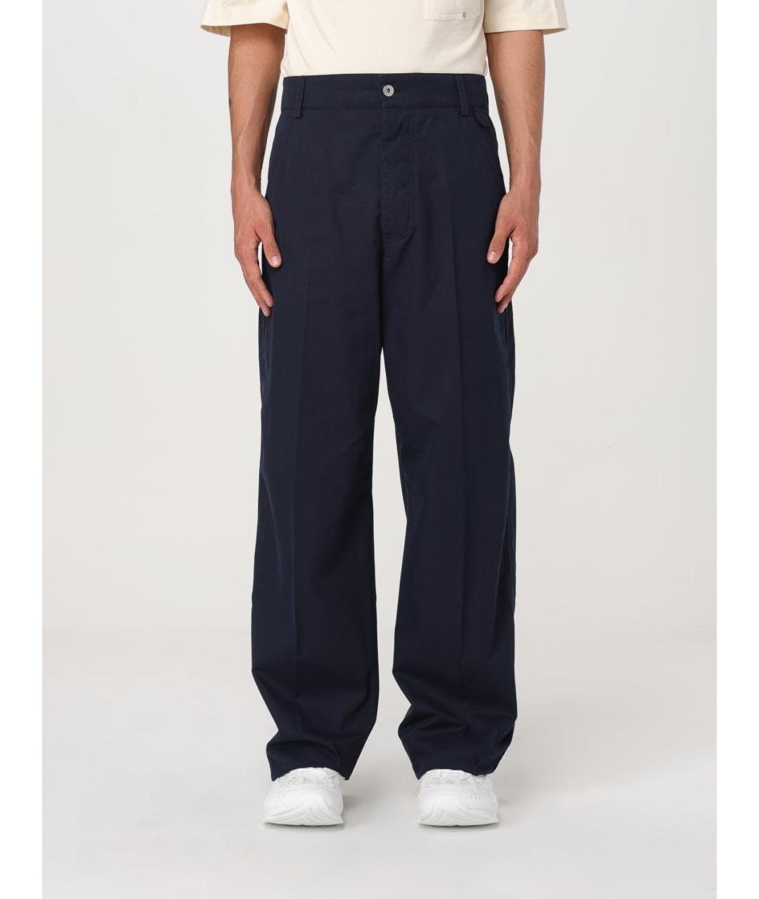 BOTTEGA VENETA Синие повседневные брюки, фото 6