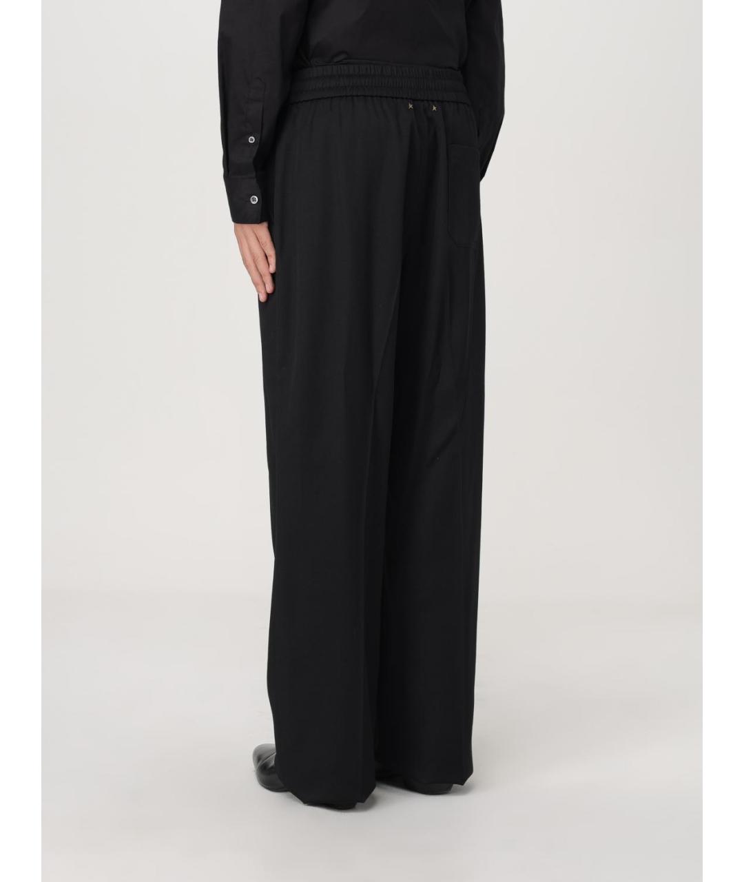 GOLDEN GOOSE DELUXE BRAND Черные шерстяные повседневные брюки, фото 3