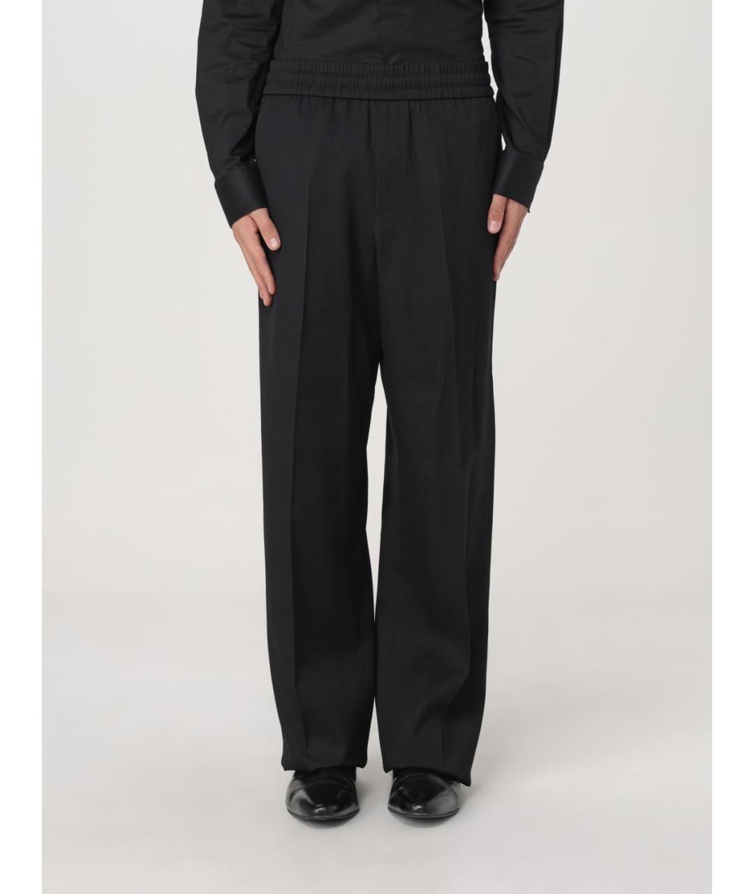 GOLDEN GOOSE DELUXE BRAND Черные шерстяные повседневные брюки, фото 6