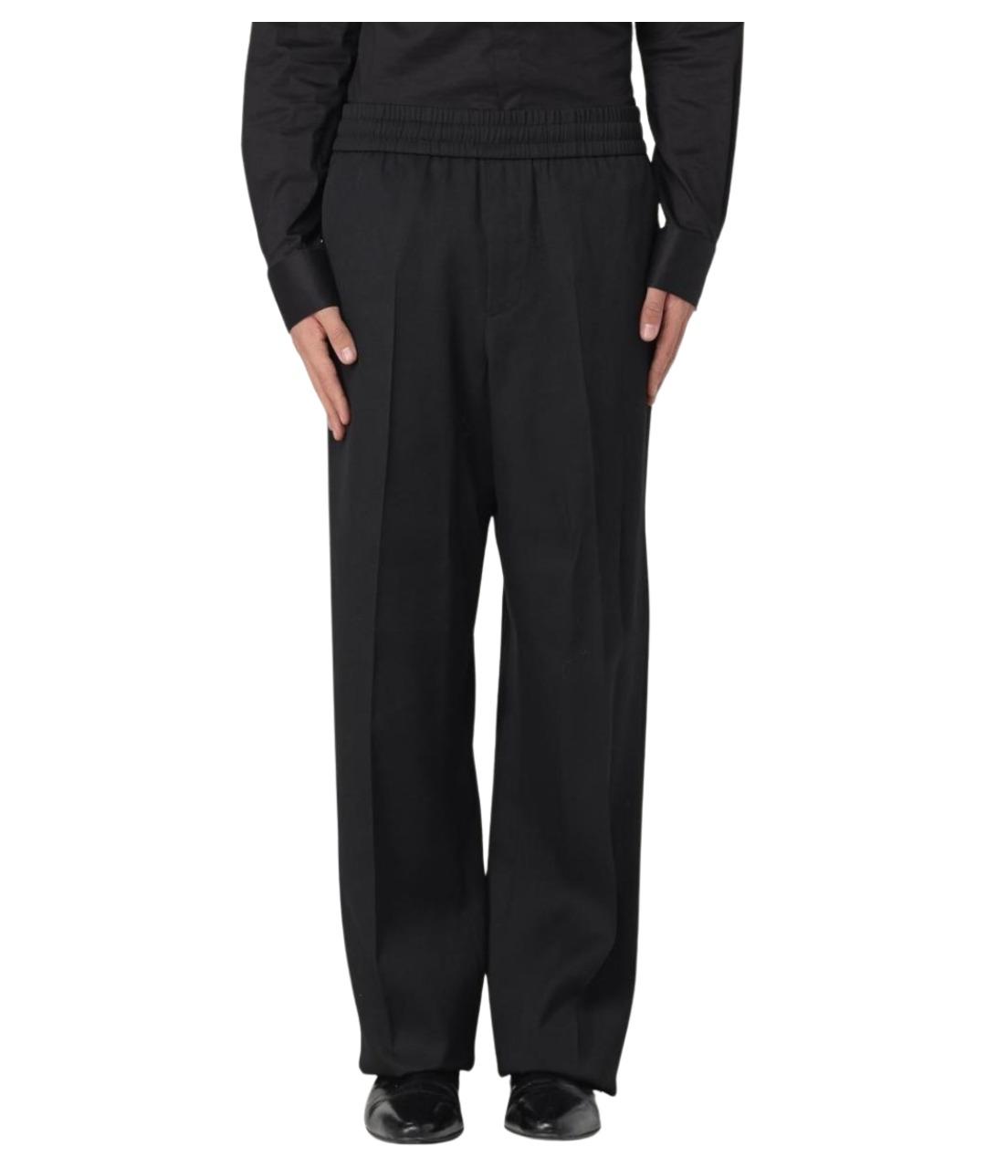 GOLDEN GOOSE DELUXE BRAND Черные шерстяные повседневные брюки, фото 1