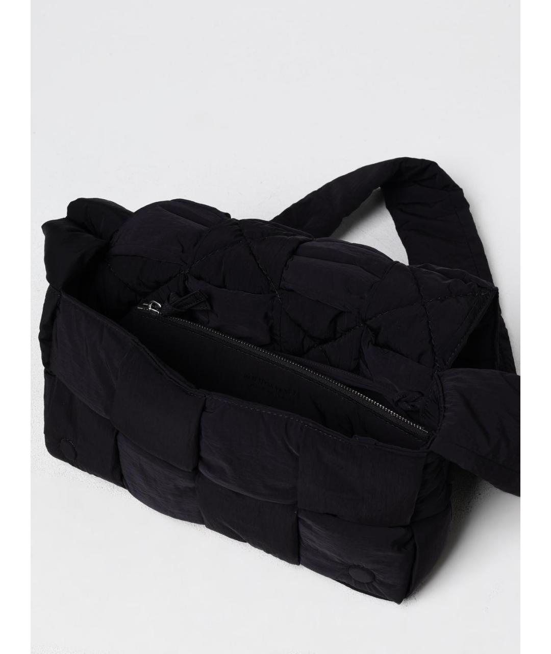 BOTTEGA VENETA Черная синтетическая сумка на плечо, фото 5